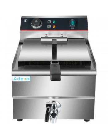 Commercial Fryer Single Electric 13 litre 3kW Countertop Drainage tap | TurcoBazaar HEF131V Commercial Fryer Single Electric 13 litre 3kW Countertop Drainage tap | TurcoBazaar HEF131V