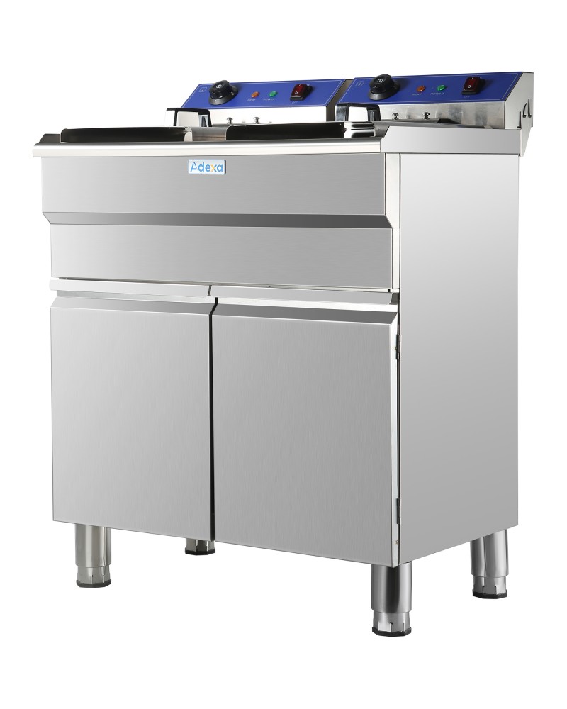 Commercial Fryer Double Electric 32 litre 10kW Free standing | TurcoBazaar HEF162C Commercial Fryer Double Electric 32 litre 10kW Free standing | TurcoBazaar HEF162C