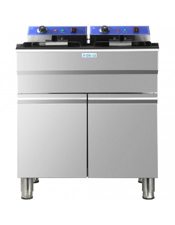 Commercial Fryer Double Electric 32 litre 10kW Free standing | TurcoBazaar HEF162C Commercial Fryer Double Electric 32 litre 10kW Free standing | TurcoBazaar HEF162C