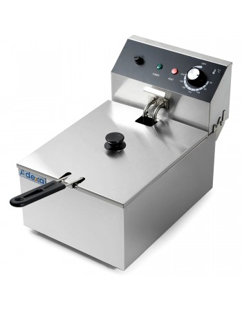 Commercial Fryer Single Electric 6 litre 2.5kW Countertop | TurcoBazaar HEF81A Commercial Fryer Single Electric 6 litre 2.5kW Countertop | TurcoBazaar HEF81A
