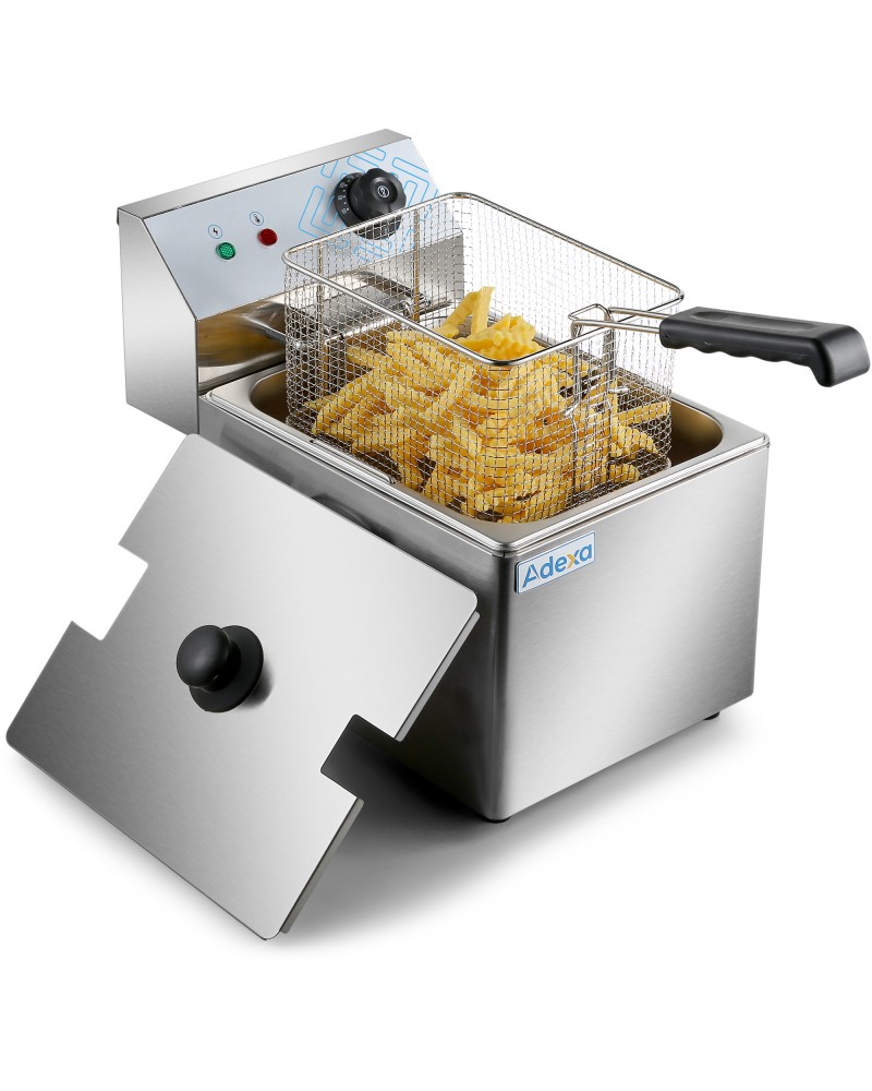 Commercial Fryer Single Electric 8 litre 3.25kW Countertop | TurcoBazaar HEF8L Commercial Fryer Single Electric 8 litre 3.25kW Countertop | TurcoBazaar HEF8L