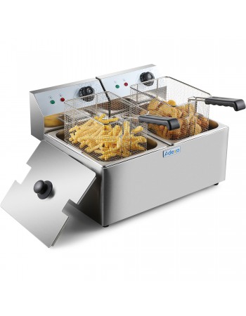 Commercial Fryer Double Electric 2 x 8 litre 6.5kW Countertop | TurcoBazaar HEF8L2 Commercial Fryer Double Electric 2 x 8 litre 6.5kW Countertop | TurcoBazaar HEF8L2