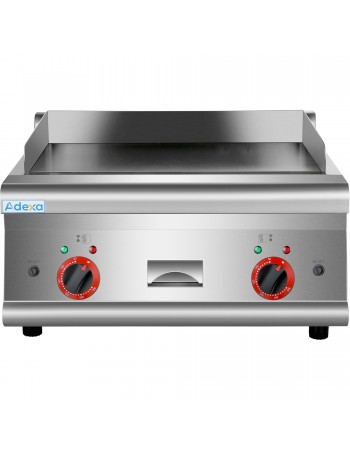 Commercial Electric Griddle Smooth top 2 zones 5kW Countertop | TurcoBazaar HEG606