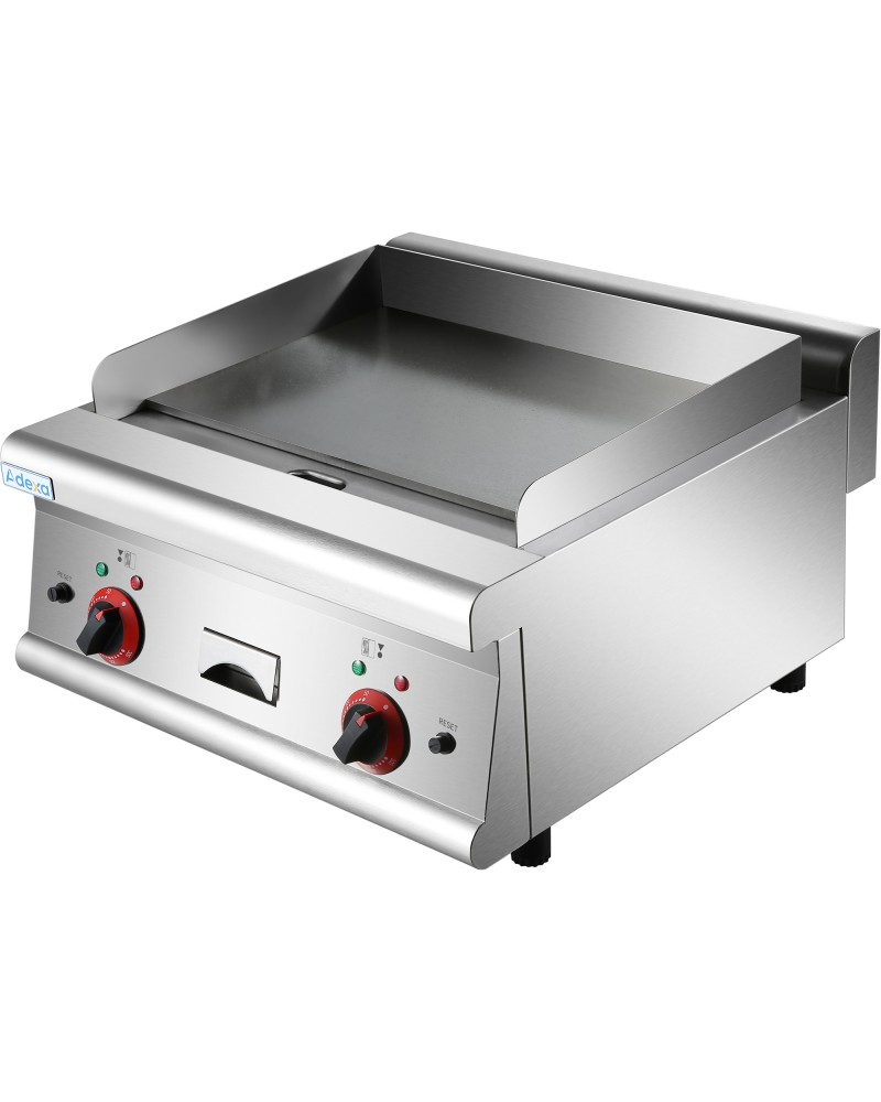 Commercial Electric Griddle Smooth top 2 zones 5kW Countertop | TurcoBazaar HEG606