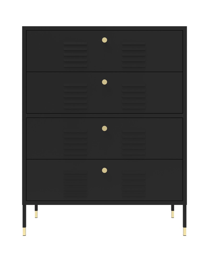 Metal Storage Cabinet 4 Drawers 800x400x1015mm Black | TurcoBazaar HMA14 Metal Storage Cabinet 4 Drawers 800x400x1015mm Black | TurcoBazaar HMA14
