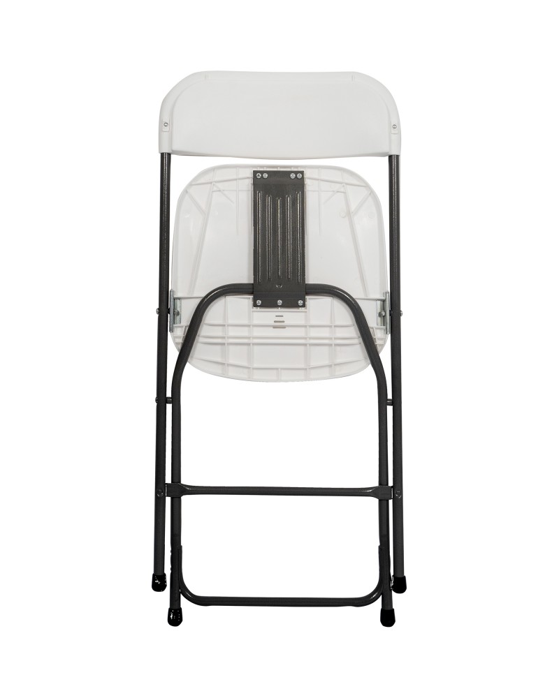 Folding Chair White Plastic - Set of 4 | TurcoBazaar HQB53