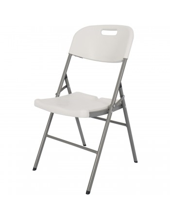 Folding Chairs White Plastic - Set of 4 | TurcoBazaar HQY52