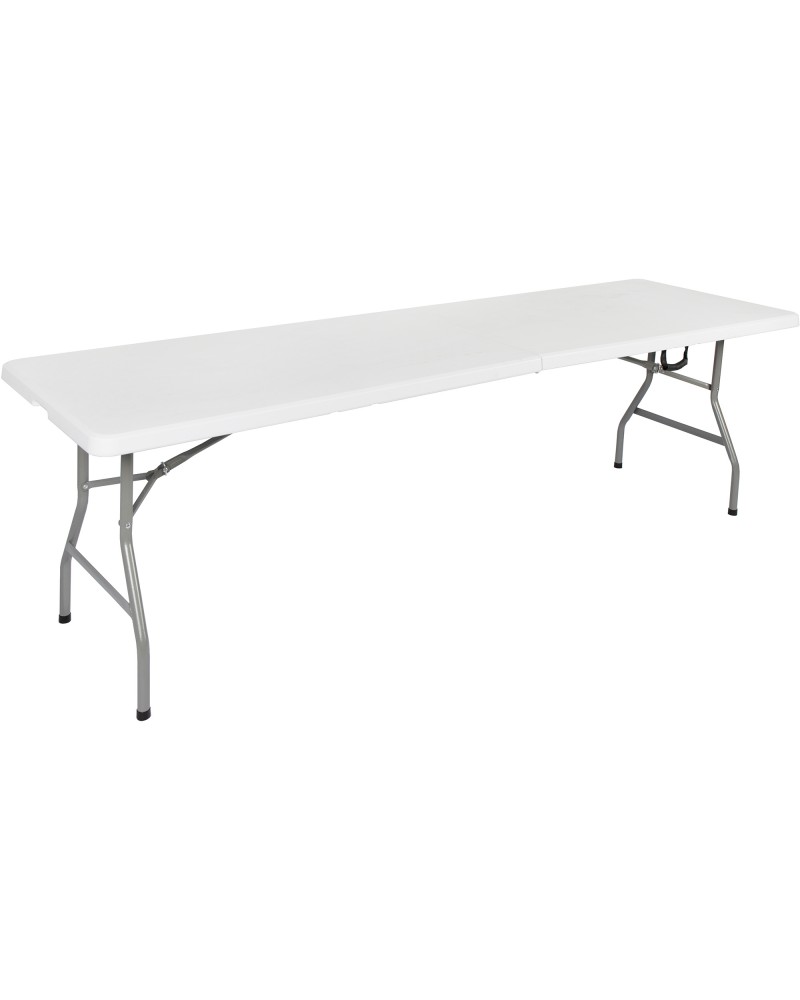 Folding Banquet Bench Table 8ft White 2400x760x740mm | TurcoBazaar HQZ240