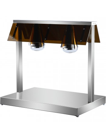 Buffet Food Warmer with Gantry Stainless steel warming plate 2 infrared lamps Sneeze guards 2xGN1/1 | TurcoBazaar HTC2FA Buffet Food Warmer with Gantry Stainless steel warming plate 2 infrared lamps Sneeze guards 2xGN1/1 | TurcoBazaar HTC2FA