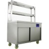 Mobile Flat Top Hot Cupboard with 2 tier Heated Gantry 1200mm | TurcoBazaar HYH12HD