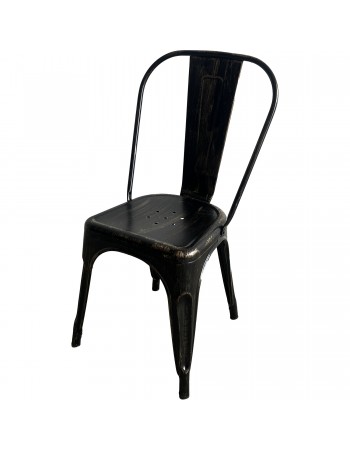Industrial Dining Bistro Chair Aged Black Finish | TurcoBazaar HYX5031AGED Industrial Dining Bistro Chair Aged Black Finish | TurcoBazaar HYX5031AGED