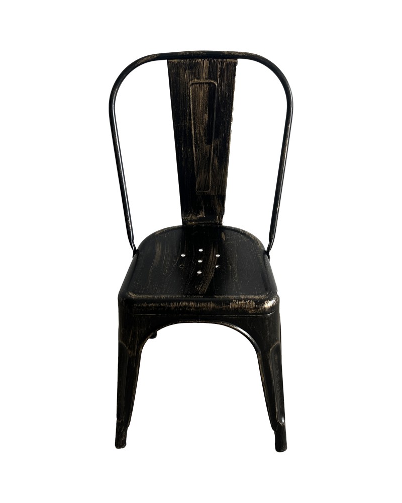 Industrial Dining Bistro Chair Aged Black Finish | TurcoBazaar HYX5031AGED Industrial Dining Bistro Chair Aged Black Finish | TurcoBazaar HYX5031AGED