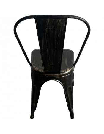 Industrial Dining Bistro Chair Aged Black Finish | TurcoBazaar HYX5031AGED Industrial Dining Bistro Chair Aged Black Finish | TurcoBazaar HYX5031AGED