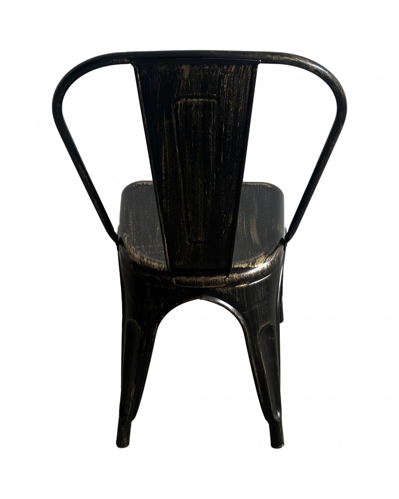 Industrial Dining Bistro Chair Aged Black Finish | TurcoBazaar HYX5031AGED Industrial Dining Bistro Chair Aged Black Finish | TurcoBazaar HYX5031AGED