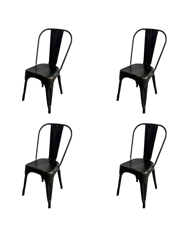 Industrial Dining Bistro Chair Aged Black Finish | TurcoBazaar HYX5031AGED Industrial Dining Bistro Chair Aged Black Finish | TurcoBazaar HYX5031AGED