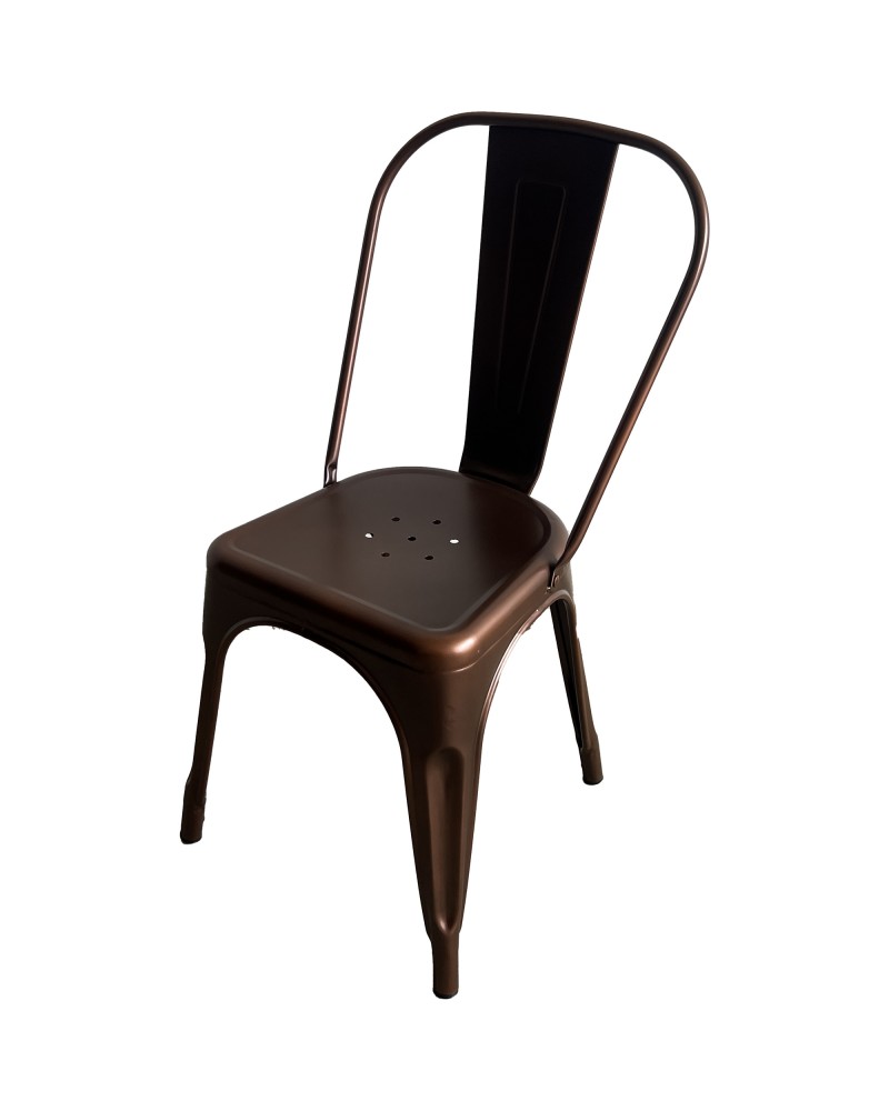 Vintage Industrial Metal Dining Bistro Chair Bronze Finish - Set of 4 | TurcoBazaar HYX5031BRONZE Vintage Industrial Metal Dining Bistro Chair Bronze Finish - Set of 4 | TurcoBazaar HYX5031BRONZE