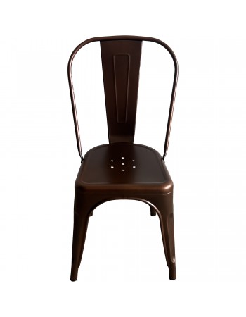 Vintage Industrial Metal Dining Bistro Chair Bronze Finish - Set of 4 | TurcoBazaar HYX5031BRONZE Vintage Industrial Metal Dining Bistro Chair Bronze Finish - Set of 4 | TurcoBazaar HYX5031BRONZE