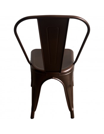 Vintage Industrial Metal Dining Bistro Chair Bronze Finish - Set of 4 | TurcoBazaar HYX5031BRONZE Vintage Industrial Metal Dining Bistro Chair Bronze Finish - Set of 4 | TurcoBazaar HYX5031BRONZE