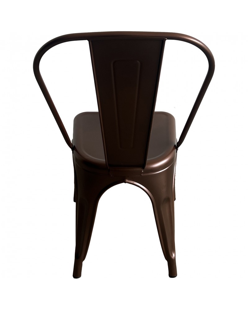 Vintage Industrial Metal Dining Bistro Chair Bronze Finish - Set of 4 | TurcoBazaar HYX5031BRONZE Vintage Industrial Metal Dining Bistro Chair Bronze Finish - Set of 4 | TurcoBazaar HYX5031BRONZE