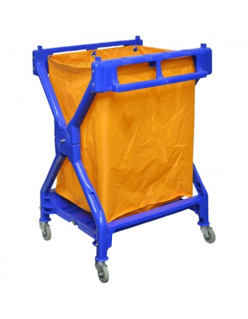 Foldable X-Shape Laundry Trolley 710x660x950mm | TurcoBazaar JGM1302