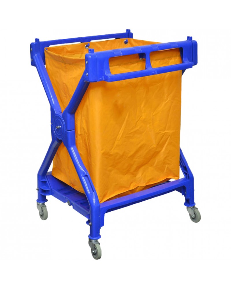 Foldable X-Shape Laundry Trolley 710x660x950mm | TurcoBazaar JGM1302
