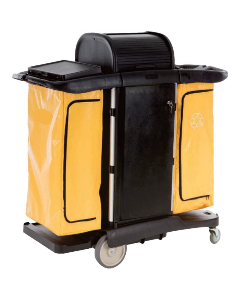 Professional Janitor High Capacity Medical Cleaning Cart 1300×575×1320mm | TurcoBazaar JWCCMS