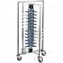 Commercial 48-Plate Mobile Plate Rack 730x730x1260mm | TurcoBazaar JWDC48