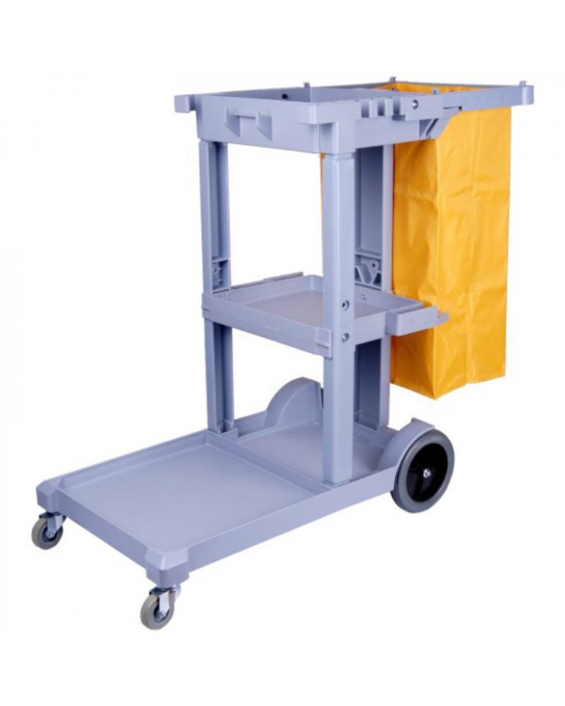 Professional Janitor/Cleaning Trolley Grey with Lid 1200x520x990mm | TurcoBazaar JYXMC301GREY