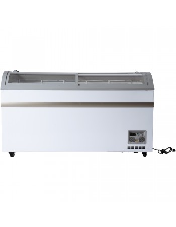 Commercial Horizontal Display Freezer 500 Litres 2 Glass Doors 5 Shelves 1475x757x858mm Ventilated Cooling | TurcoBazaar KOBE214 Commercial Horizontal Display Freezer 500 Litres 2 Glass Doors 5 Shelves 1475x757x858mm Ventilated Cooling | TurcoBazaar KOBE214