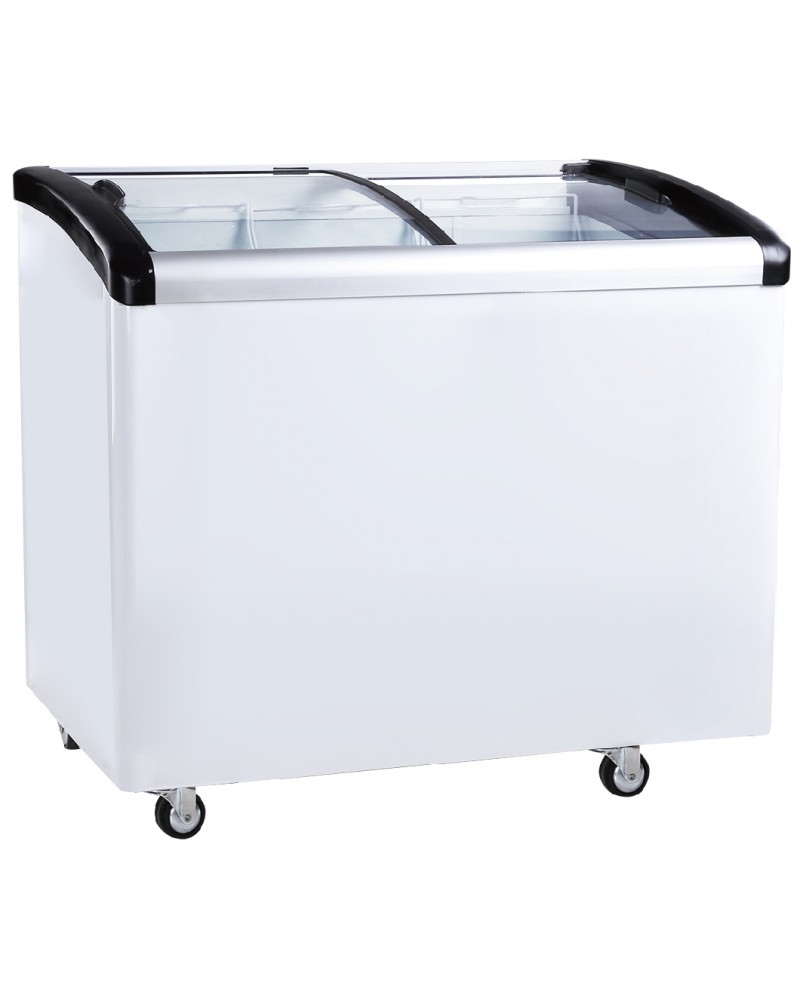 Commercial Horizontal Display Freezer with Baskets 265 Litres 2 Glass Doors Ventilated Cooling 1000x650x910mm | TurcoBazaar KOBE310 Commercial Horizontal Display Freezer with Baskets 265 Litres 2 Glass Doors Ventilated Cooling 1000x650x910mm | TurcoBazaar KOBE310