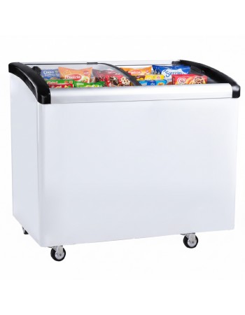 Commercial Horizontal Display Freezer with Baskets 265 Litres 2 Glass Doors Ventilated Cooling 1000x650x910mm | TurcoBazaar KOBE310