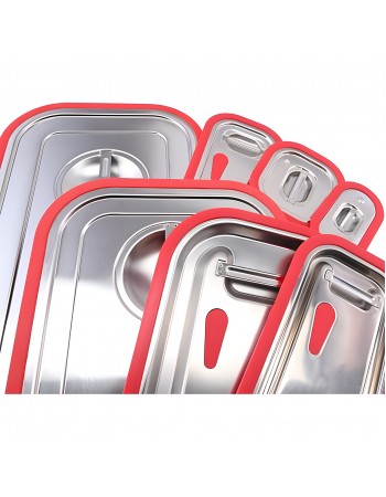 Stainless steel & Silicone Sealing Gastronorm Container Lid GN1/6 |  816LS