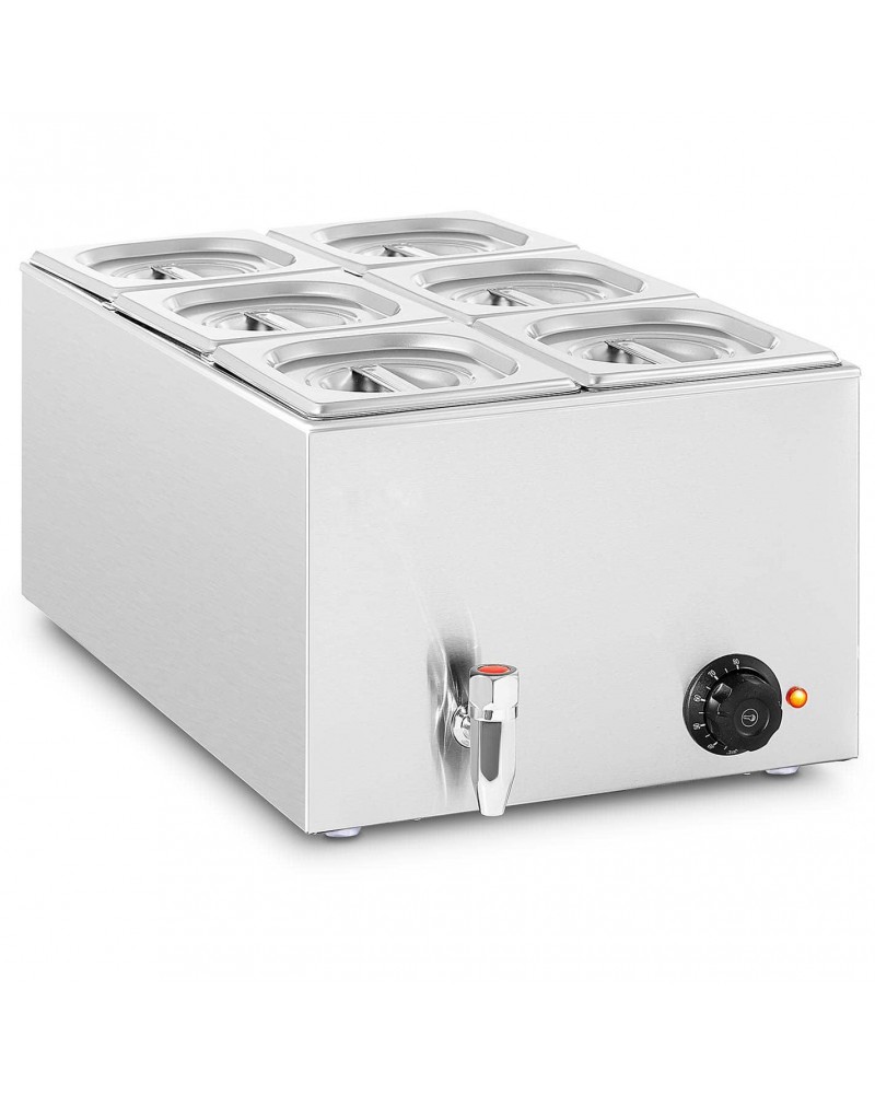 Commercial Bain Marie 6xGN1/6 0.6kW | TurcoBazaar M106 Commercial Bain Marie 6xGN1/6 0.6kW | TurcoBazaar M106