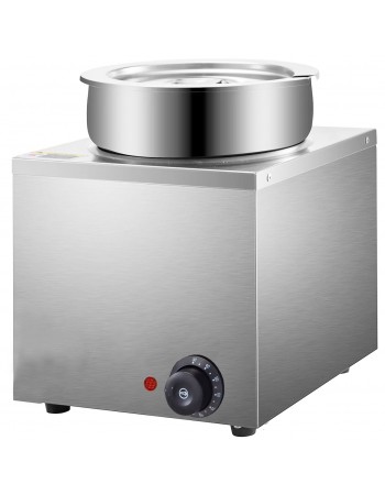 Commercial 4L Stainless Steel 1 Pot Bain Marie Soup & Sauce Warmer 260×260×290mm | TurcoBazaar M804