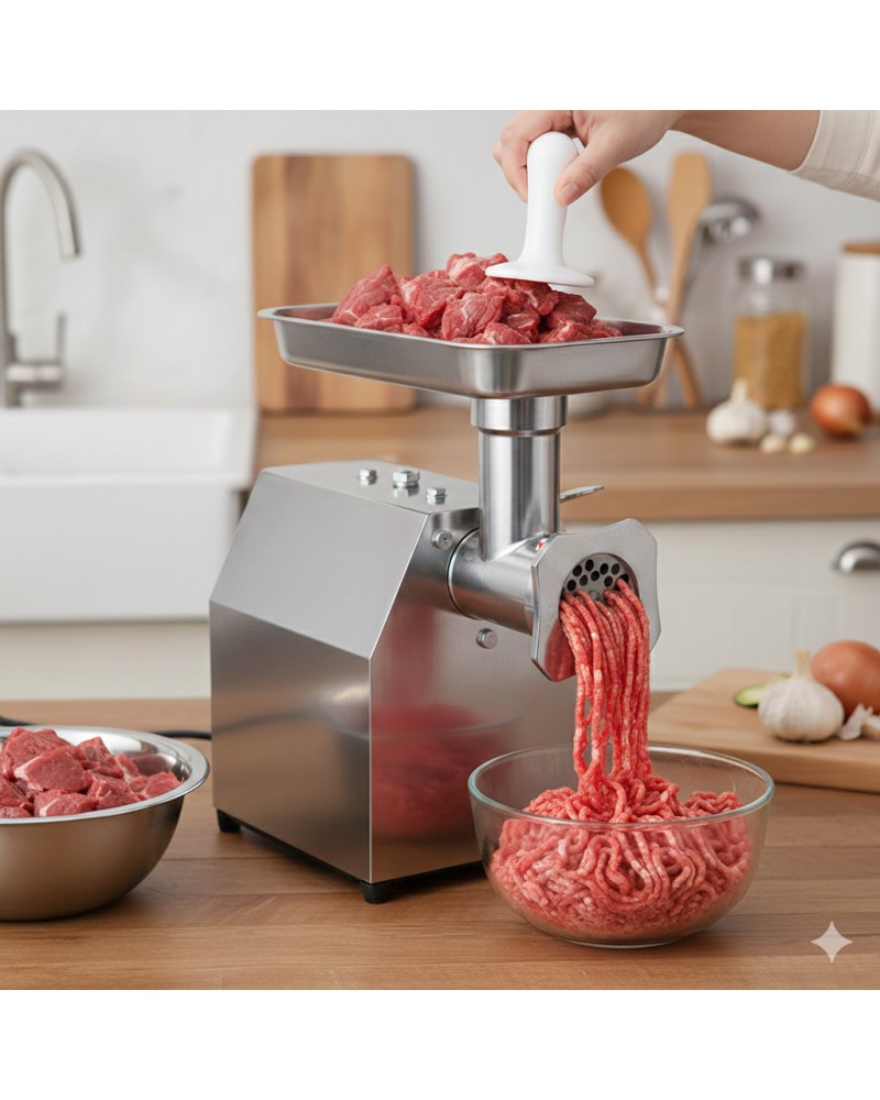 Commercial Electric Meat Grinder/Mincer Stainless Steel 325×180×345mm | TurcoBazaar MK10