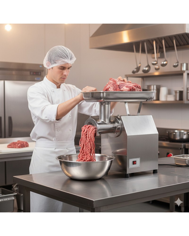 Commercial Electric Meat Grinder/Mincer Stainless Steel 570×350×570mm | TurcoBazaar MK32