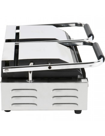Heavy Duty Twin Panini Contact grill Dual Zone 3.6kW Ribbed | TurcoBazaar MLP813