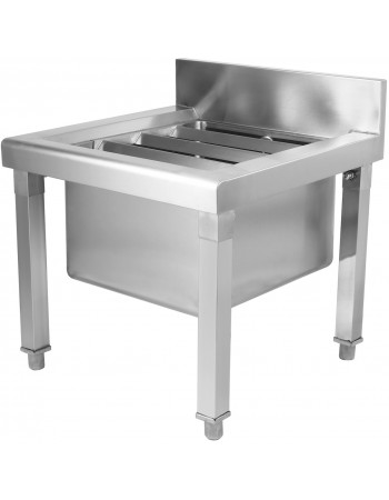Janitorial Mop Sink Stainless Steel 500x500x550mm | TurcoBazaar MS5050