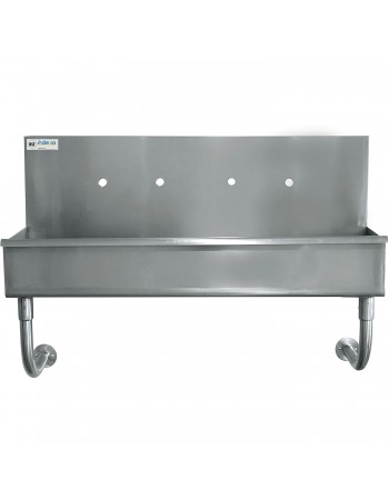 Multi-Station Hand Sink for 2 faucets Back splash Stainless steel | TurcoBazaar MSHS1748 Multi-Station Hand Sink for 2 faucets Back splash Stainless steel | TurcoBazaar MSHS1748