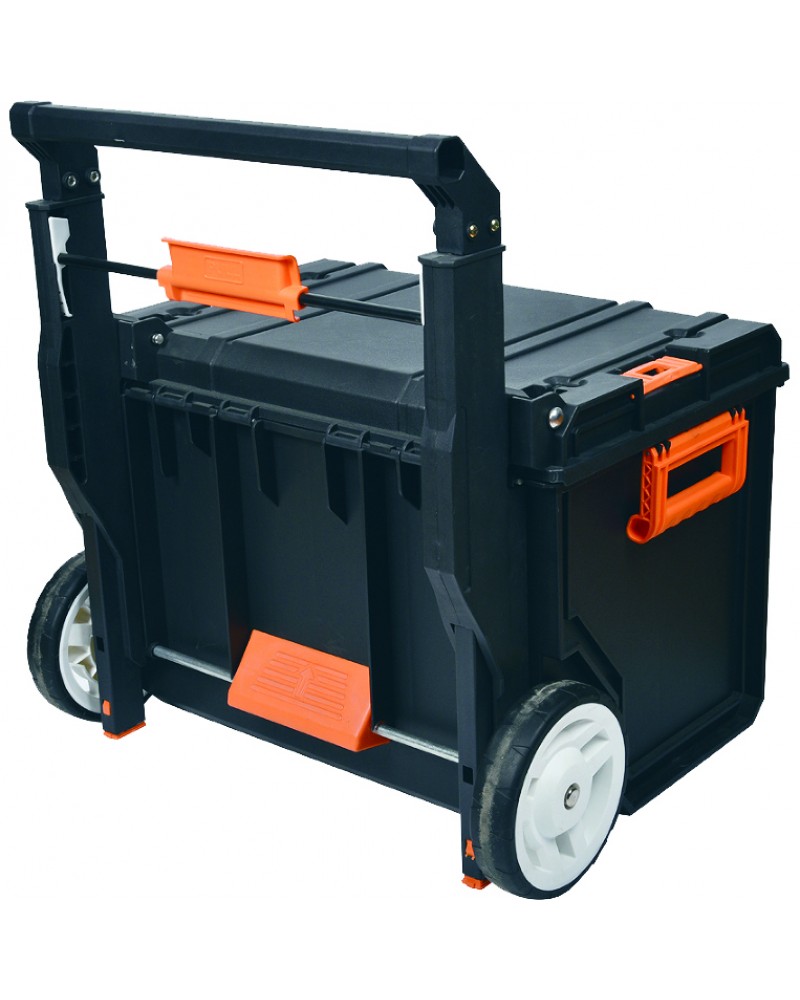 Heavy Duty Waterproof Rolling Tool Box with Telescopic Handle 560x460x410mm | TurcoBazaar MW2090