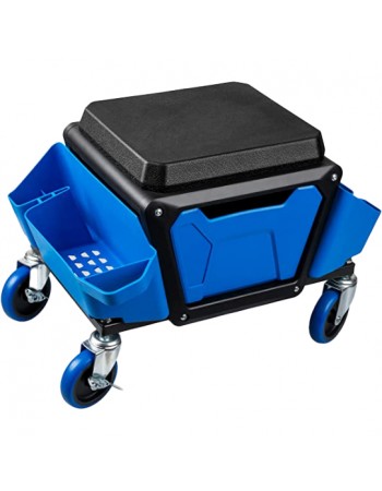 Mobile Rolling Mechanic Stool with Tool Storage Drawer and Side Trays 150kg (330lbs) Capacity 589x269x290mm | TurcoBazaar MW901N2 Mobile Rolling Mechanic Stool with Tool Storage Drawer and Side Trays 150kg (330lbs) Capacity 589x269x290mm | TurcoBazaar MW901N2