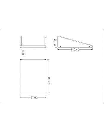 Microwave Shelf Stainless Steel 457x610x201mm | TurcoBazaar MWS2418 Microwave Shelf Stainless Steel 457x610x201mm | TurcoBazaar MWS2418