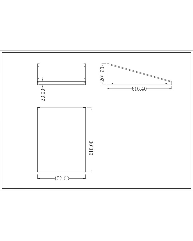 Microwave Shelf Stainless Steel 457x610x201mm | TurcoBazaar MWS2418 Microwave Shelf Stainless Steel 457x610x201mm | TurcoBazaar MWS2418