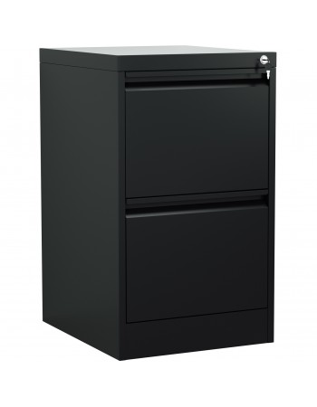 Professional Filing Cabinet 2 drawer 460x620x720mm Black | TurcoBazaar MXDC1BLACK