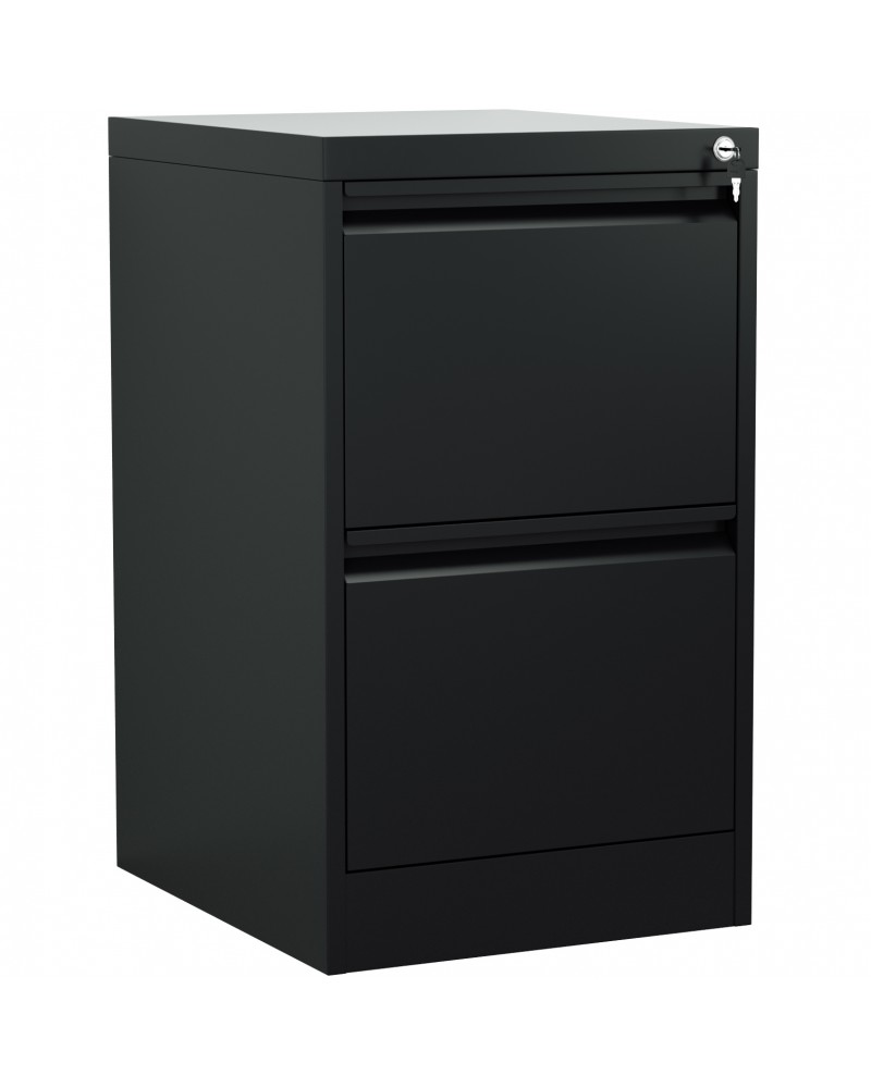 Professional Filing Cabinet 2 drawer 460x620x720mm Black | TurcoBazaar MXDC1BLACK