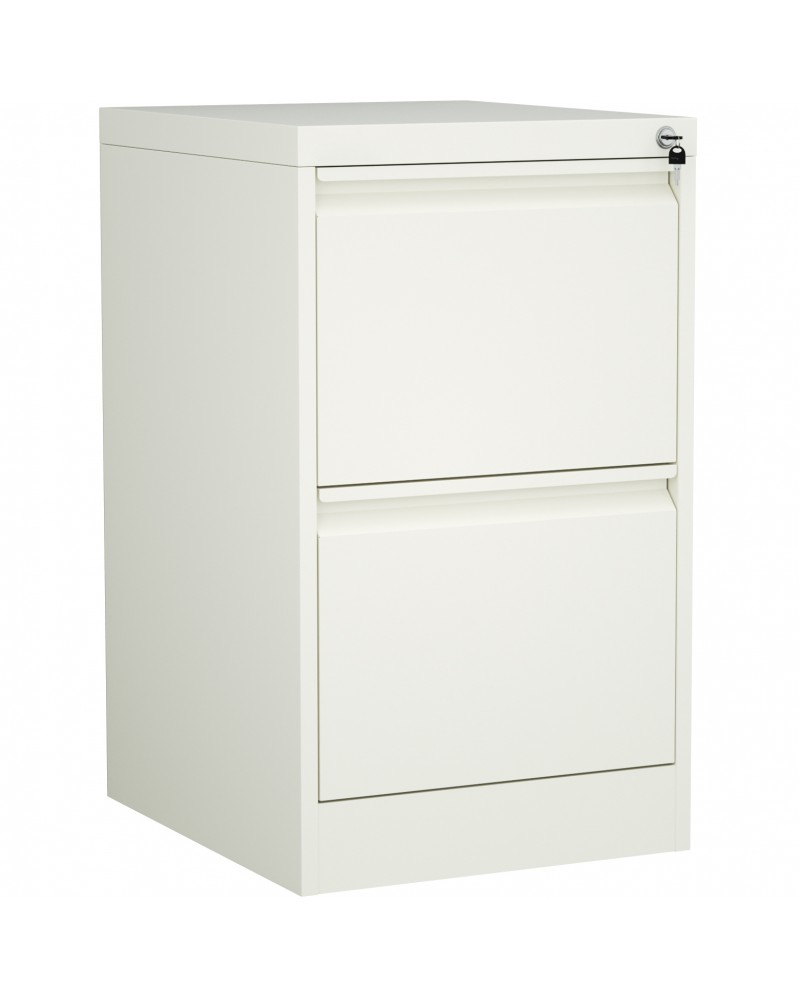 Professional Filing Cabinet 2 drawer 460x620x720mm White | TurcoBazaar MXDC1WHITE