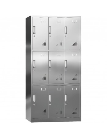 Commercial Stainless Steel 9 Door Locker 900x500x1800mm | TurcoBazaar MYSLC09 Commercial Stainless Steel 9 Door Locker 900x500x1800mm | TurcoBazaar MYSLC09