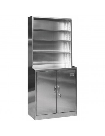 Commercial Stainless Steel Cabinet 4 Shelves 2 Doors 850x500x1850mm | TurcoBazaar MYSLC13
