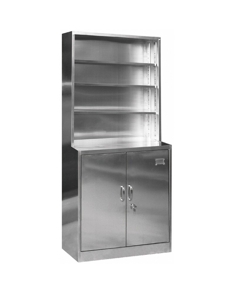 Commercial Stainless Steel Cabinet 4 Shelves 2 Doors 850x500x1850mm | TurcoBazaar MYSLC13
