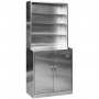 Commercial Stainless Steel Cabinet 4 Shelves 2 Doors 850x500x1850mm | TurcoBazaar MYSLC13